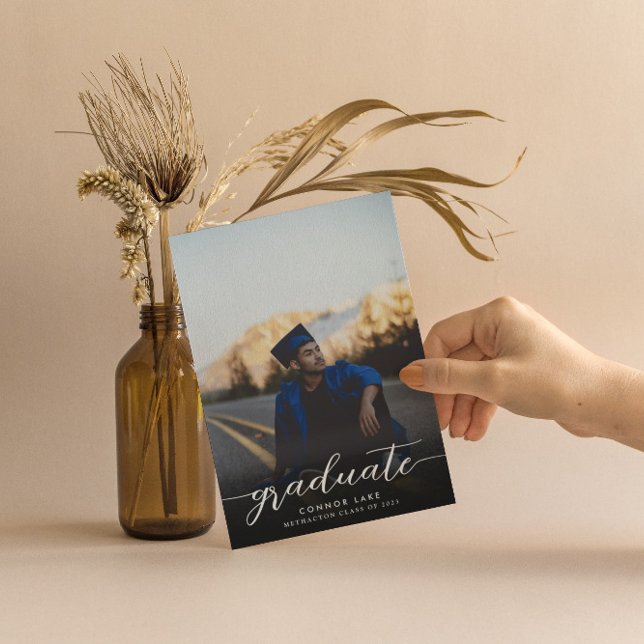 Minimalistiskt foto han gjorde det Studentfesten Inbjudningar (Skapare uppladdad)