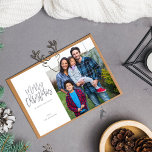 Minimalistiskt foto med Silver Gnistra God jul<br><div class="desc">Skicka ditt Helgdag önskemål i stil med ditt minimalistiska foto med ett Silver Gnistra God jul-kort.</div>