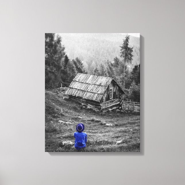 Minimalistiskt foto på landsbygden canvastryck (Framsida)