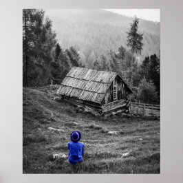 Minimalistiskt foto på landsbygden poster