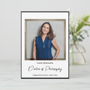 Minimalistiskt foto PhD Studenten Meddelande