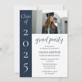 Minimalistiskt foto Studenten Inbjudningar