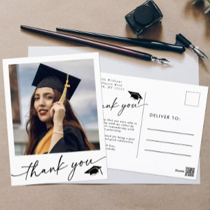Minimalistiskt foto Studenten Tack Vykort