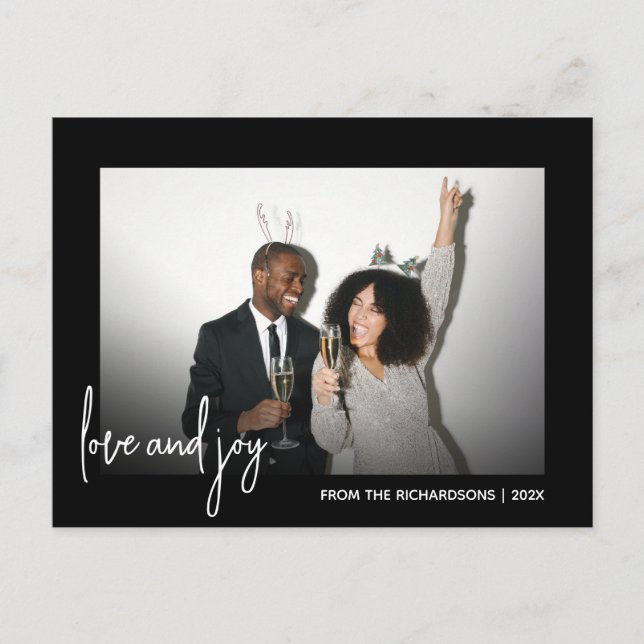 Minimalistiskt foto, svart och vitt i Önskemål Helg Vykort (Framsida)