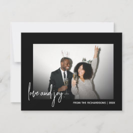 Minimalistiskt foto, svart och vitt i Önskemål Julkort