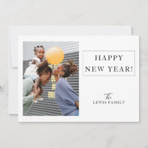 Minimalistiskt foto White Gott nytt år