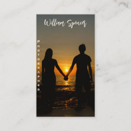 Minimalistiskt fotofoto-enkelt Fullt - företag Visitkort