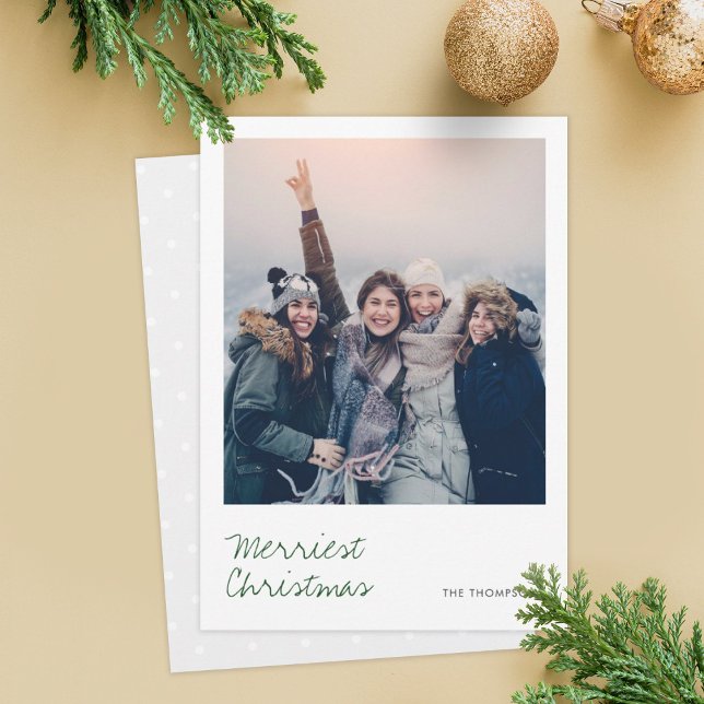 Minimalistiskt fotokort för Helgdag Julkort (Skapare uppladdad)