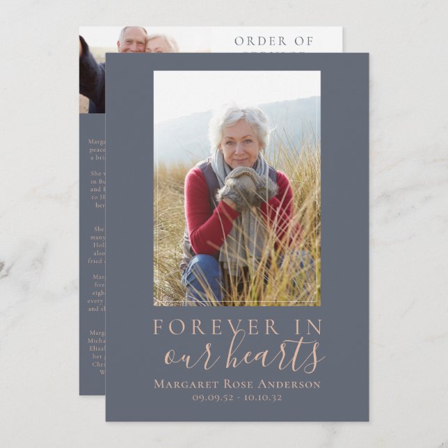 Minimalistiskt fotominnesprogram program (Fram/baksida)