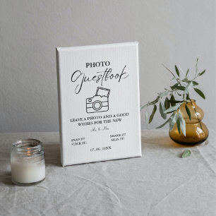 Minimalistiskt fotopatestboksvävande fototecken poster