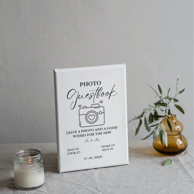 Minimalistiskt fotopatestboksvävande fototecken poster (Skapare uppladdad)