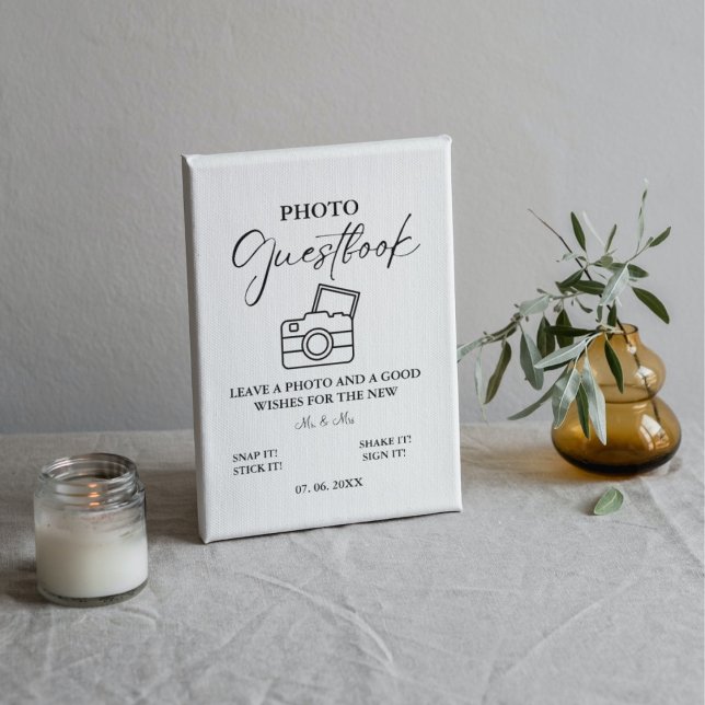 Minimalistiskt fotopatestboksvävande fototecken poster (Skapare uppladdad)