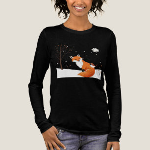 Minimalistiskt fox-fågeldjur på frid jord t shirt