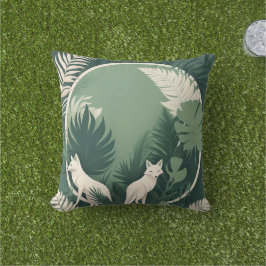 Minimalistiskt geometriskt djur Dekorativ kudde