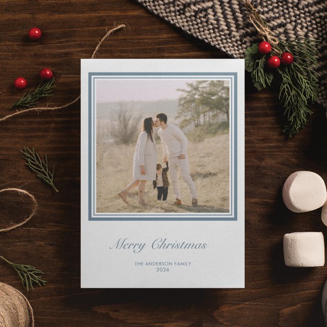 Minimalistiskt geometriskt kvadratiskt Personlig j Helgkort (Skapare uppladdad)