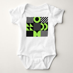 Minimalistiskt geometriskt, skandinaviskt vintage t shirt