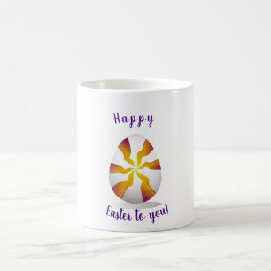 Minimalistiskt Glad påsk till dig romanisk Kaffemugg