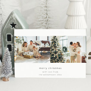 Minimalistiskt God jul 3 Photo Vågrät Julkort