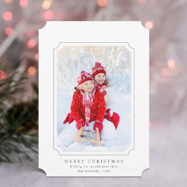 Minimalistiskt God jul-foto Julkort