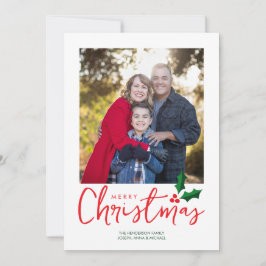 Minimalistiskt God jul-fotokort Julkort
