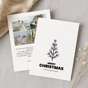 Minimalistiskt God jul-kort Julkort