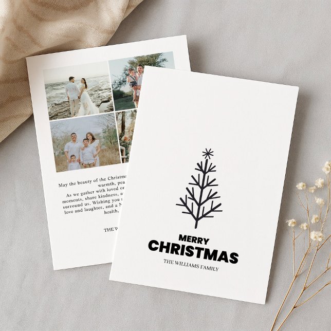 Minimalistiskt God jul-kort Julkort (Skapare uppladdad)
