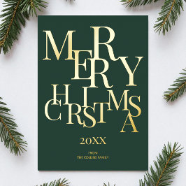 Minimalistiskt God jul med enkel Grönt Elegant