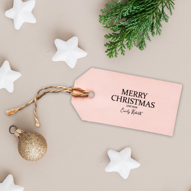 Minimalistiskt God jul med kärlek Märkre Stämpel (Skapare uppladdad)