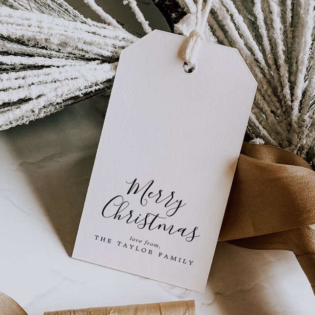 Minimalistiskt God jul Presentetikett (Skapare uppladdad)