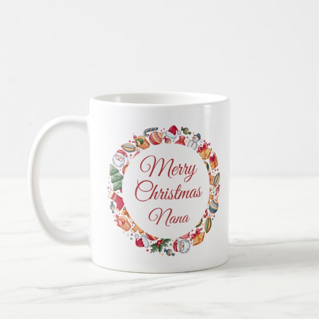 Minimalistiskt God jul-utandningspåsen Nana Gift Kaffemugg (Vänster)