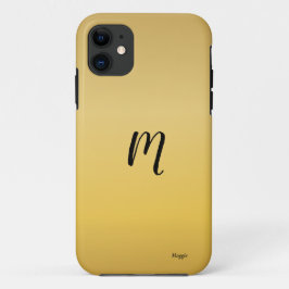 Minimalistiskt golden blank Monogram