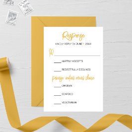 Minimalistiskt Golden Calligraphy-Bröllop OSA