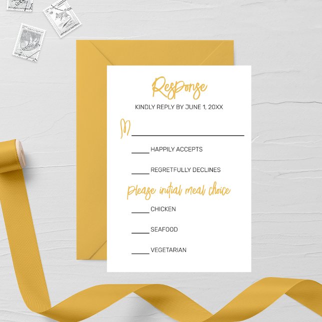 Minimalistiskt Golden Calligraphy-Bröllop OSA (Skapare uppladdad)