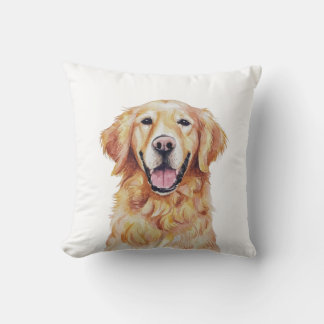 Minimalistiskt Golden Retriever Hund Inspired Thri Kudde