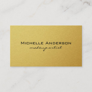 Minimalistiskt Golden Visitkort