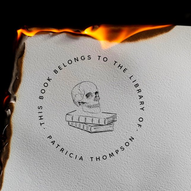 Minimalistiskt gotiskt skal Bok från Bibliotek Självfärgande Stämpel (Skapare uppladdad)