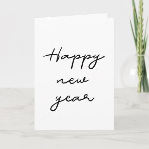 Minimalistiskt Gott nytt år Kort