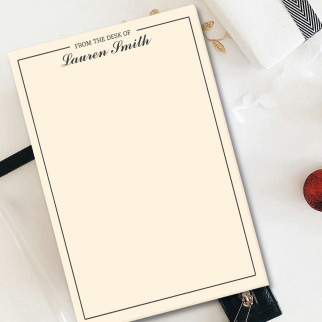 Minimalistiskt grädde från Elegantens skrivbord Post-it Block (Skapare uppladdad)