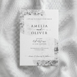 Minimalistiskt grått | BRÖLLOP Inbjudningar