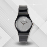 Minimalistiskt Grått Monogram Armbandsur<br><div class="desc">Denna Monogramdesign med minimal Snyggt är perfekt för dem som gillar enkel,  elegant design. Det är enkelt att ta med initialer och namn i anpassadet.</div>