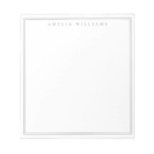 Minimalistiskt Grått Monogram två Gräns