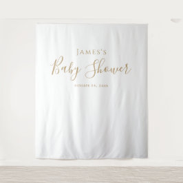 Minimalistiskt Guld babyvisningsprogram