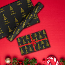 Minimalistiskt Guld Black God jul