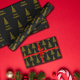 Minimalistiskt Guld Black God jul