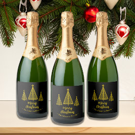 Minimalistiskt Guld Black God jul