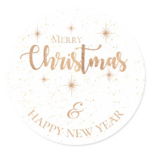 Minimalistiskt Guld God jul och Gott nytt år