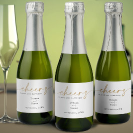 Minimalistiskt Guld-skript ELLE Mini Sparkling Vin