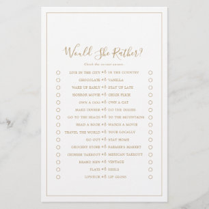 Minimalistiskt Guld skulle hon hellre spela Flygblad