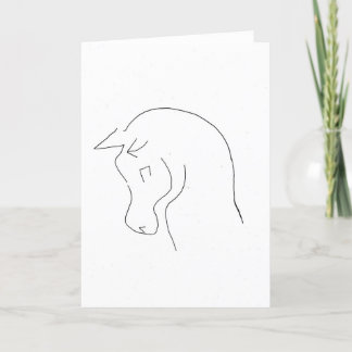 Minimalistiskt häftkort tack kort