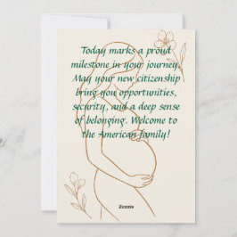 Minimalistiskt hälsningskort för Gravid Julkort